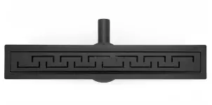 Трап для душу REA GREEK 90 PRO BLACK чорний №1