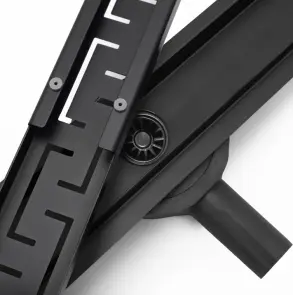 Трап для душу REA GREEK 90 PRO BLACK чорний №7