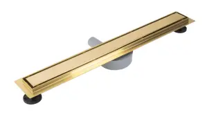 Трап для душа REA NEOX 90 PRO BRUSHED GOLD 2в1 матовое золото №2