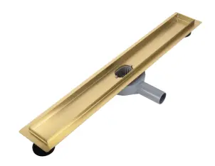 Трап для душа REA NEOX 90 PRO BRUSHED GOLD 2в1 матовое золото №4