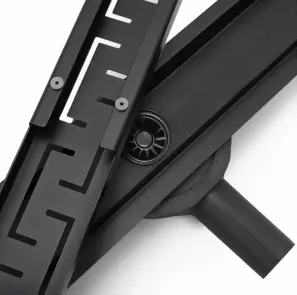 Трап для душу REA GREEK 80 PRO BLACK чорний №2