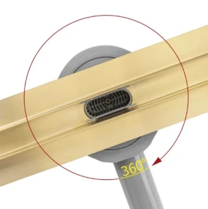Трап для душу REA NEOX 90 SLIM PRO BRUSHED GOLD матове золото №2