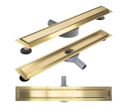 Трап для душа REA NEOX 60 PRO BRUSHED GOLD 2в1 матовое золото