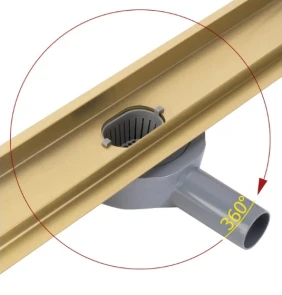 Трап для душу REA NEOX 60 PRO BRUSHED GOLD 2в1 матове золото №2