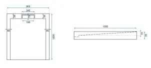 Душовий піддон REA GRAND 80x100 BLACK №12