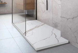 Душовий піддон REA BAZALT 80x100 CARRARA WHITE №3