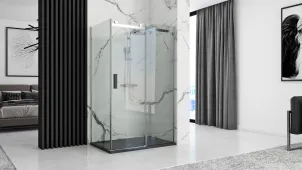 Душевой поддон REA ROCK 90x120 BLACK №5