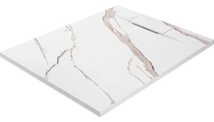 Душовий піддон REA BAZALT 80x100 CARRARA WHITE №5
