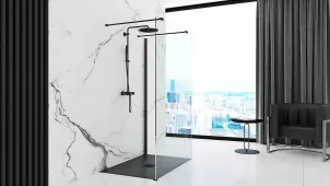 Душевой поддон REA ROCK 90x120 BLACK №6