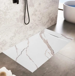 Душовий піддон REA BAZALT 80x100 CARRARA WHITE №6