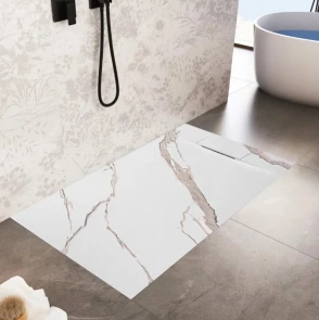 Душовий піддон REA BAZALT 90x120 CARRARA WHITE №3