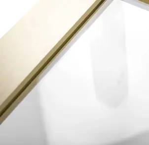 Душові двері REA RAPID SLIDE 140 BRASHED GOLD №5