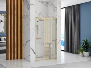 Душевая дверь REA ALEX 100 BRUSHED GOLD №5