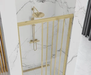 Душові двері REA ALEX 120 BRUSHED GOLD №6