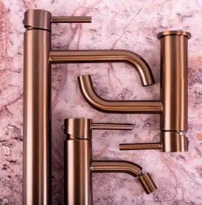 Змішувач для біде REA LUNGO BRUSHED COPPER №4