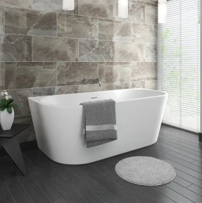 Ванна пристінна REA CAPRI 150х75 WHITE акрилова №5