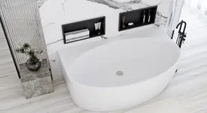 Ванна пристінна REA MALTA 170х88 WHITE акрилова №2