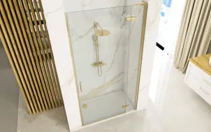 Душові двері REA HUGO 80 BRUSHED GOLD №5