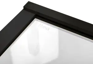 Душові двері REA HUGO 120 BLACK розстібні №2