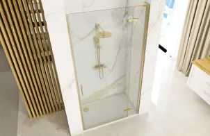 Душові двері REA HUGO 90 BRUSHED GOLD №5
