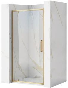Душові двері REA RAPID SWING 100 BRUSHED GOLD №1