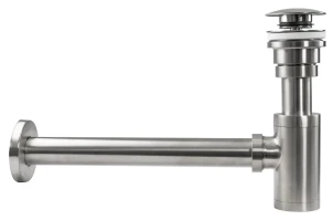 Сифон для раковины REA NICKEL BRUSHED универсальный + CLICK-CLACK * №2