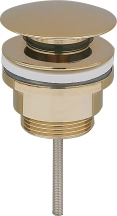 Донный клапан для раковины VBI BRUSHED GOLD click-clack универсальный