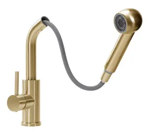 Смеситель для кухни REA TROY BRUSHED GOLD матовое золото №2