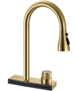 Смеситель для кухни REA CONOR BRUSHED GOLD матовое золото №1