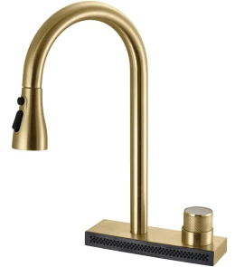 Смеситель для кухни REA CONOR BRUSHED GOLD матовое золото №3