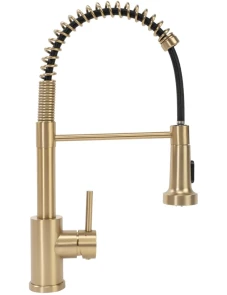 Змішувач для кухні REA COLIN BRUSHED GOLD матове золото №3