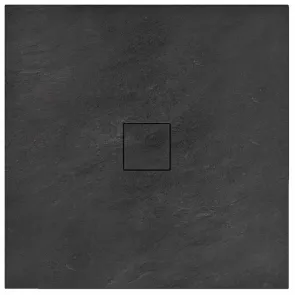 Душевой поддон REA STONE 90x90 BLACK №1
