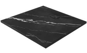 Душевой поддон REA MAGNUM 90x90 CARRARA BLACK №2