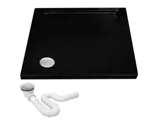 Душовий піддон REA SAVOY 80x80 BLACK №1