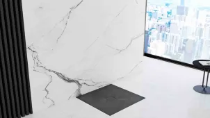 Душевой поддон REA STONE 90x90 BLACK №4