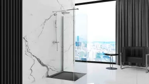 Душовий піддон REA GRAND 90x90 BLACK №6