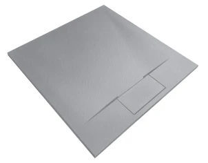 Душовий піддон REA BAZALT 90x90 GREY №1