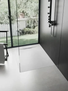 Душовий піддон REA BAZALT 90x90 WHITE №2