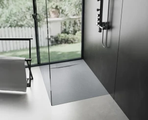 Душовий піддон REA BAZALT 90x90 GREY №2
