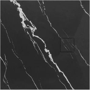 Душовий піддон REA BAZALT 90x90 CARRARA BLACK №1
