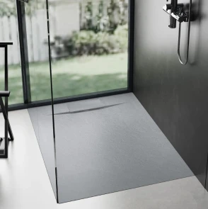 Душовий піддон REA BAZALT 90x90 GREY №4