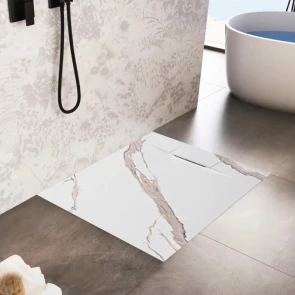 Душовий піддон REA BAZALT 90x90 CARRARA WHITE №5
