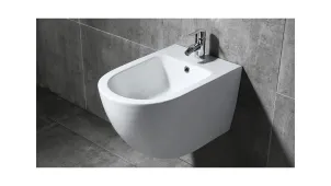 Подвесное биде REA CARLO MINI WHITE белый №4