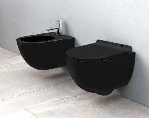 Подвесное биде REA CARLO MINI BLACK MATT * №2