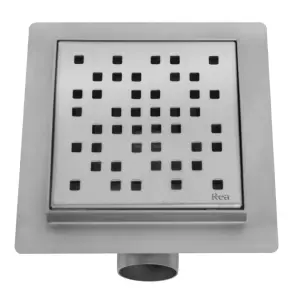 Трап для душу REA DOTS 12x12 NICKIEL BRUSHED №3