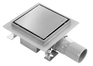 Трап для душу REA NEO 15X15 NICKIEL BRUSHED №1