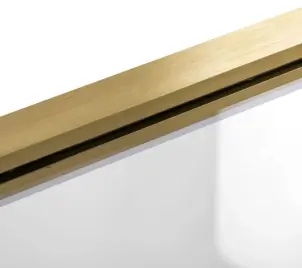 Шторка для ванны REA ELEGANT 80 BRUSHED GOLD постоянная №4