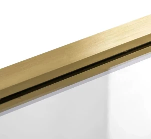 Шторка для ванны REA AGAT-2 100 BRUSHED GOLD складная №4