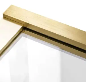 Шторка для ванны REA ELEGANT 70 BRUSHED GOLD постоянная №6