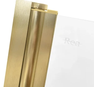 Шторка для ванны REA AGAT-3 120 BRUSHED GOLD складная №4